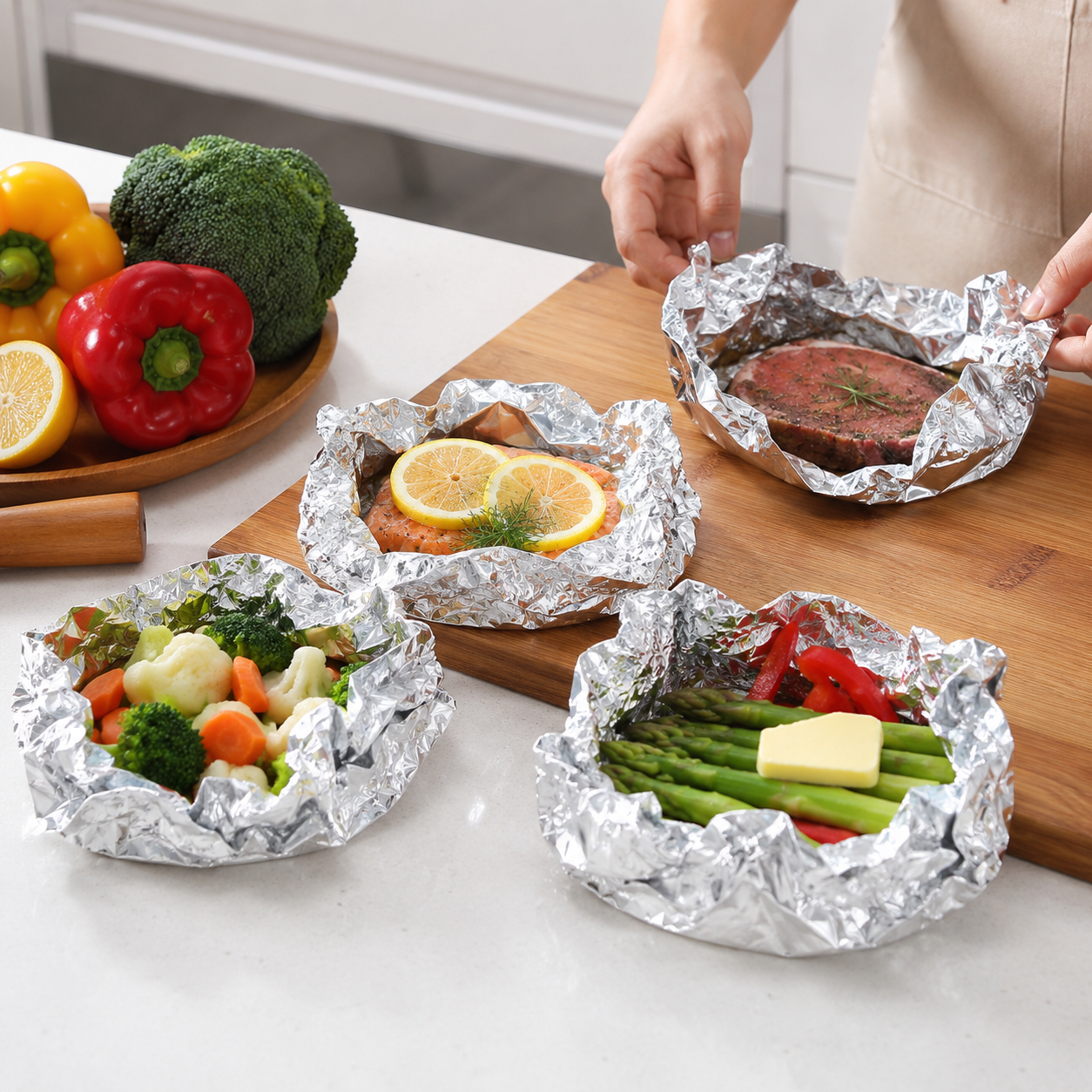 Wholesale Aluminum Foil Rolls: Disposable, Non-Stick, and Food-Safe Packaging