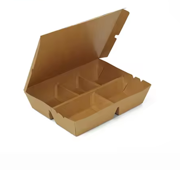 Customized Paper Snack/Fast Food/Salad/Lunch Box with Compartments