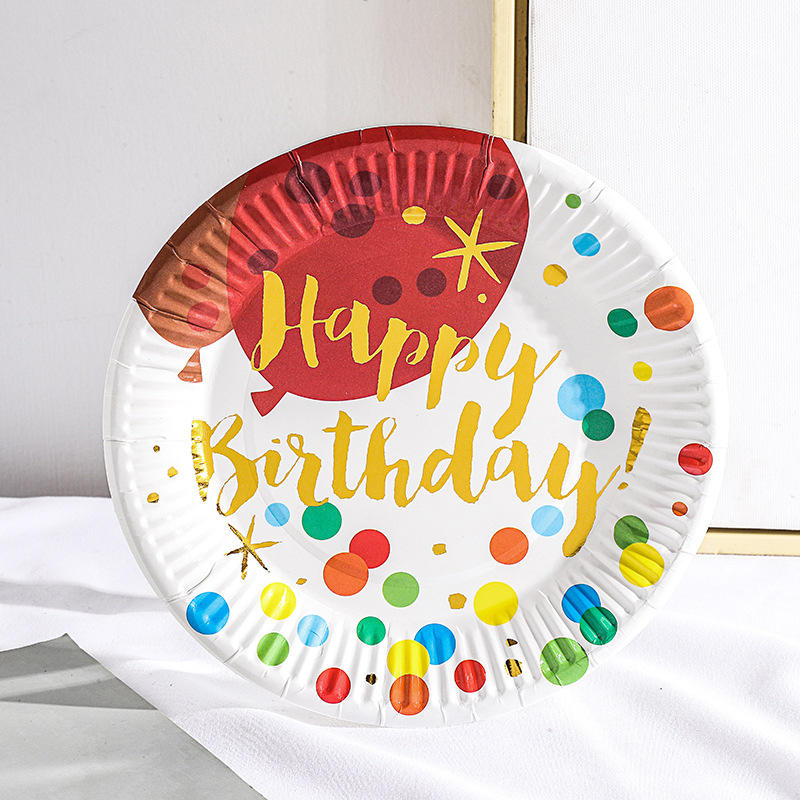 Disposable Paper Plates for Party Catering Restaurant Picnic Takeaway Food Serving