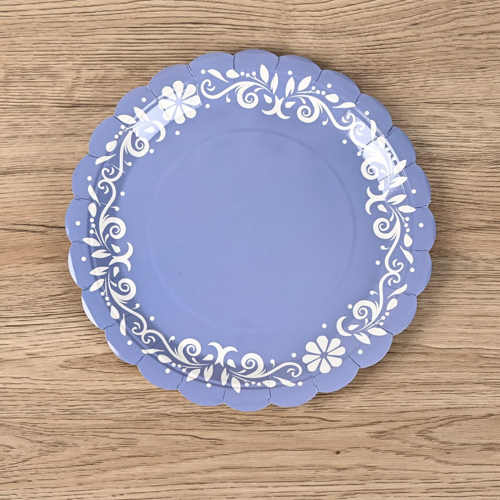High-quality, customizable, and logo-printed disposable paper plates—ideal for cake shops and parties.