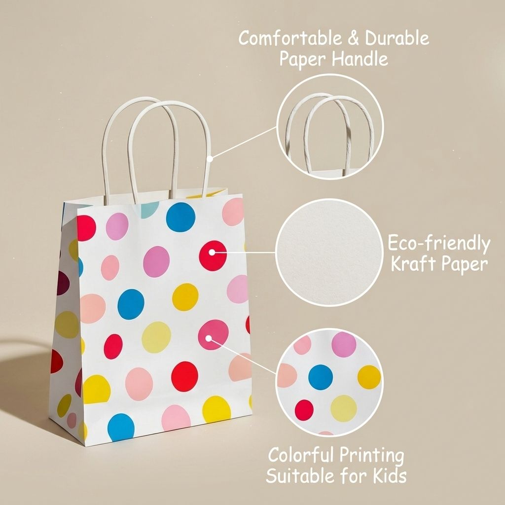 Eco Friendly Kraft Paper Bags for Bakery Grocery Retail Shopping Takeaway Food Packaging