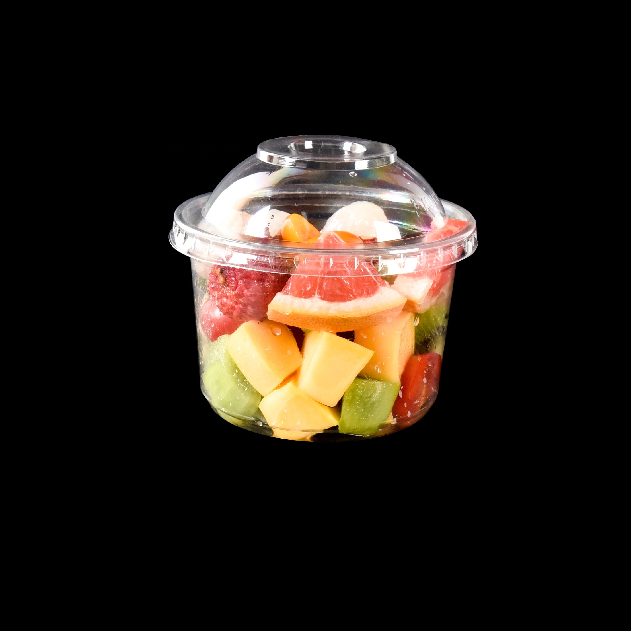 Wholesale 12/16/24 oz Food-Grade Disposable Deli/Fruit Containers – Clear Plastic Yogurt & Dessert Cups with Lids