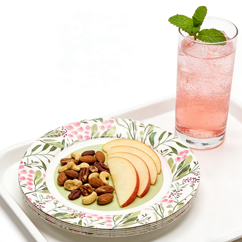 Disposable Paper Plates for Party Catering Restaurant Picnic Takeaway Food Serving