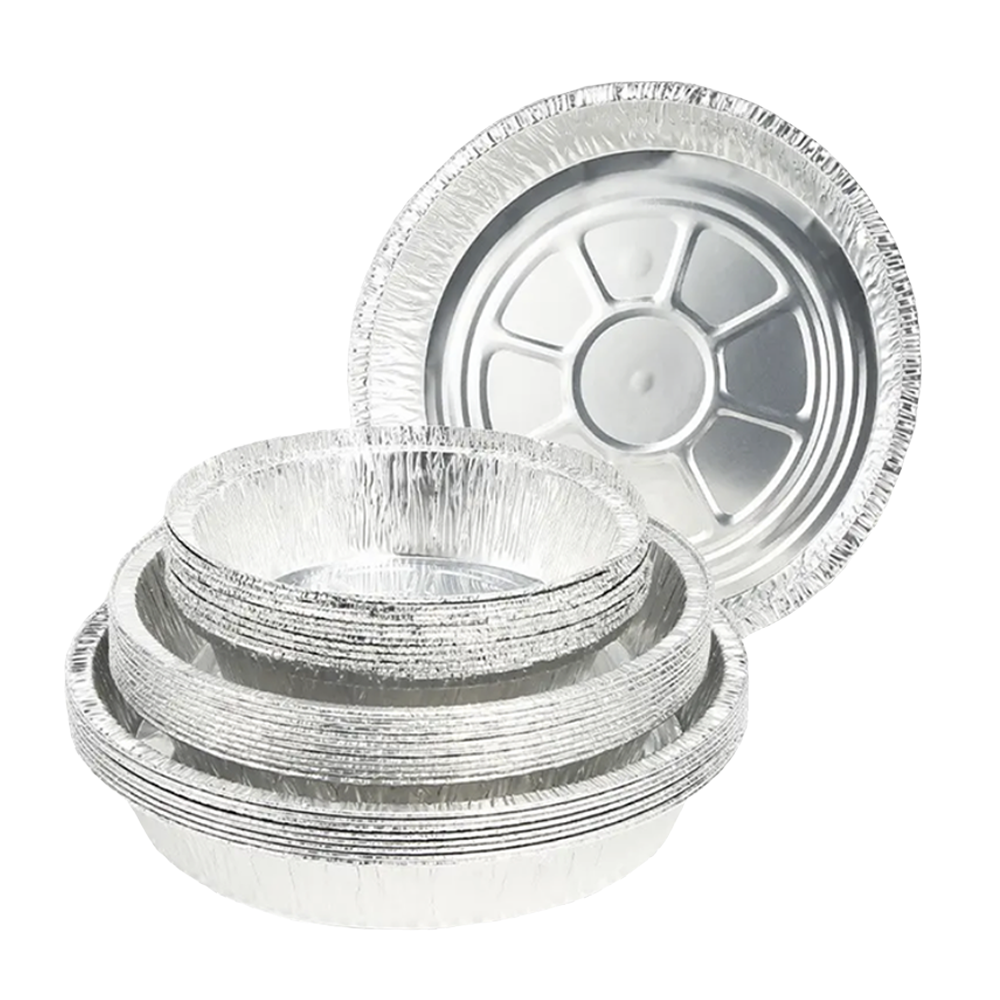 Disposable Aluminum Foil Food Container for Baking Roasting Catering Takeaway Meal Packaging