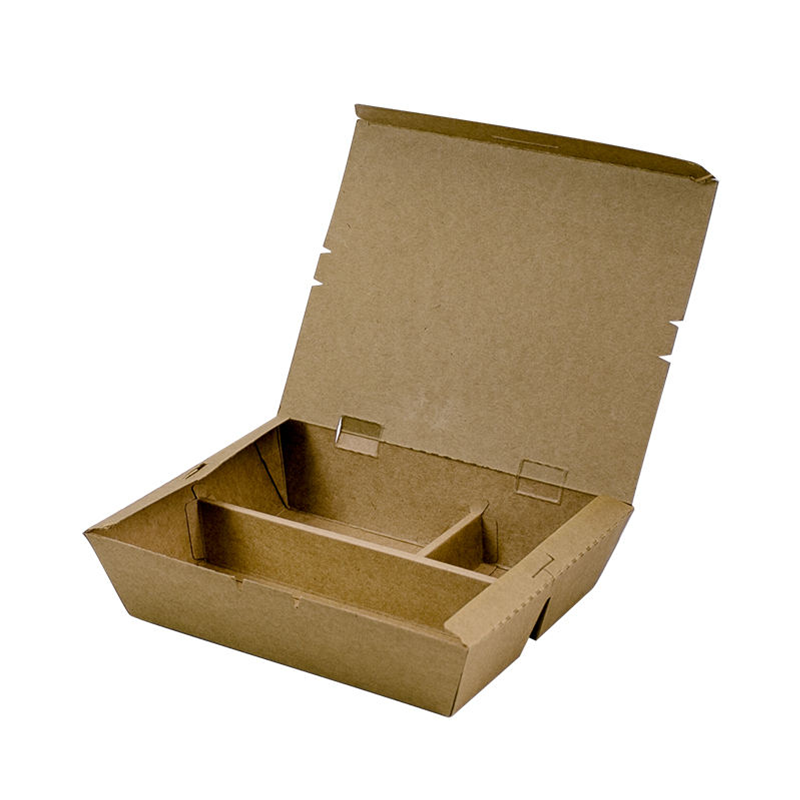 Customized Paper Snack/Fast Food/Salad/Lunch Box with Compartments