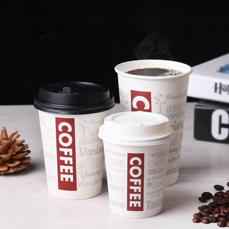 Paper Beverage Cups for Coffee Tea Juice Cafe Restaurant Catering Takeaway Service