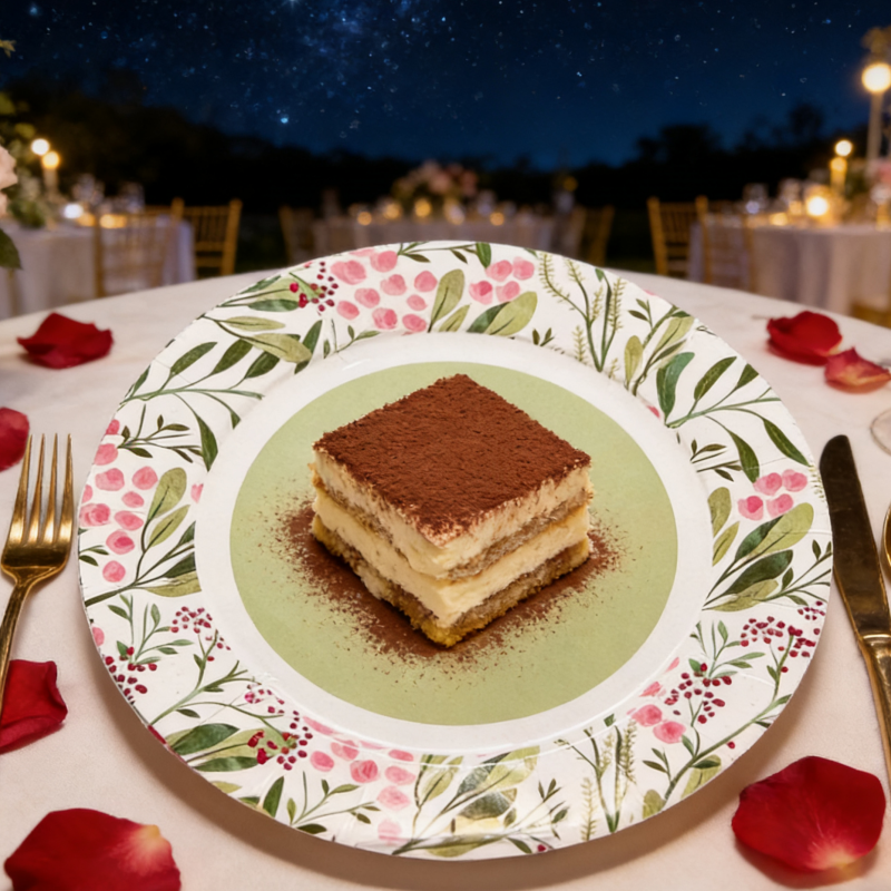 Disposable Paper Plates for Party Catering Restaurant Picnic Takeaway Food Serving
