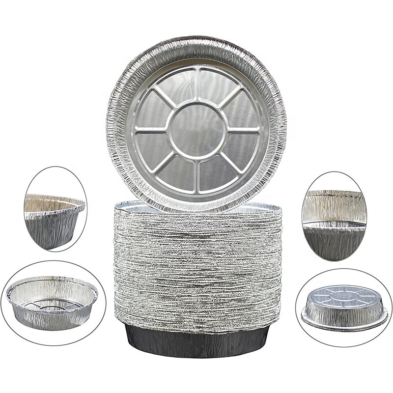 Disposable Aluminum Foil Food Container for Baking Roasting Catering Takeaway Meal Packaging
