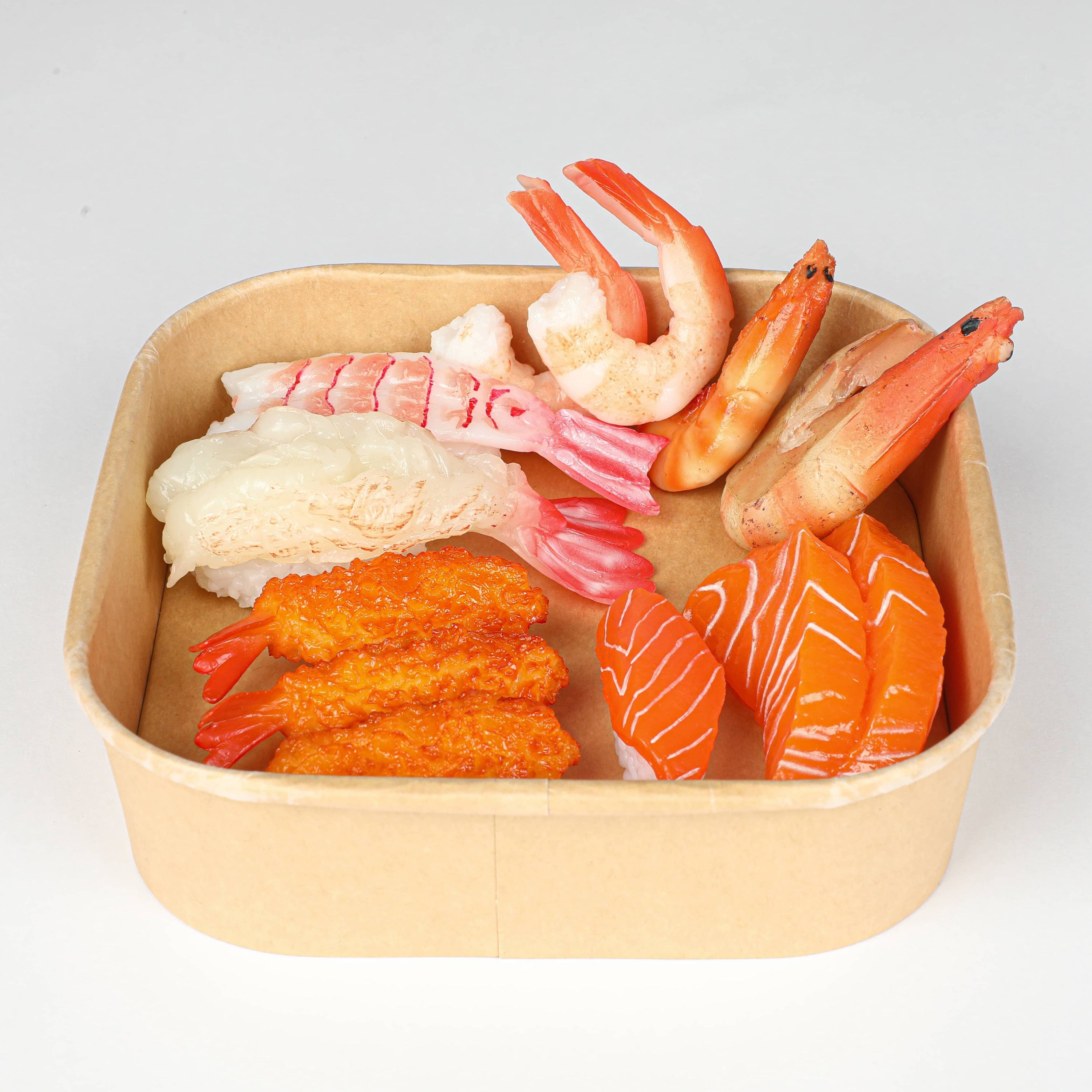Eco-friendly, disposable square kraft paper bowl; cold-resistant; suitable for salads, picnics, catering, and fast food.