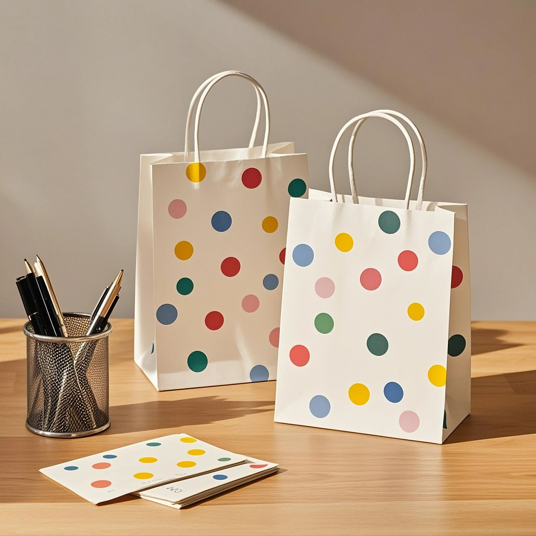 Eco Friendly Kraft Paper Bags for Bakery Grocery Retail Shopping Takeaway Food Packaging