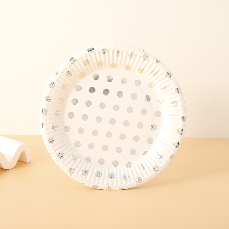 Eco-friendly, biodegradable disposable plates made from sugarcane pulp; suitable for weddings, birthday parties, snacks, salads, milk, cookies, water, and more.