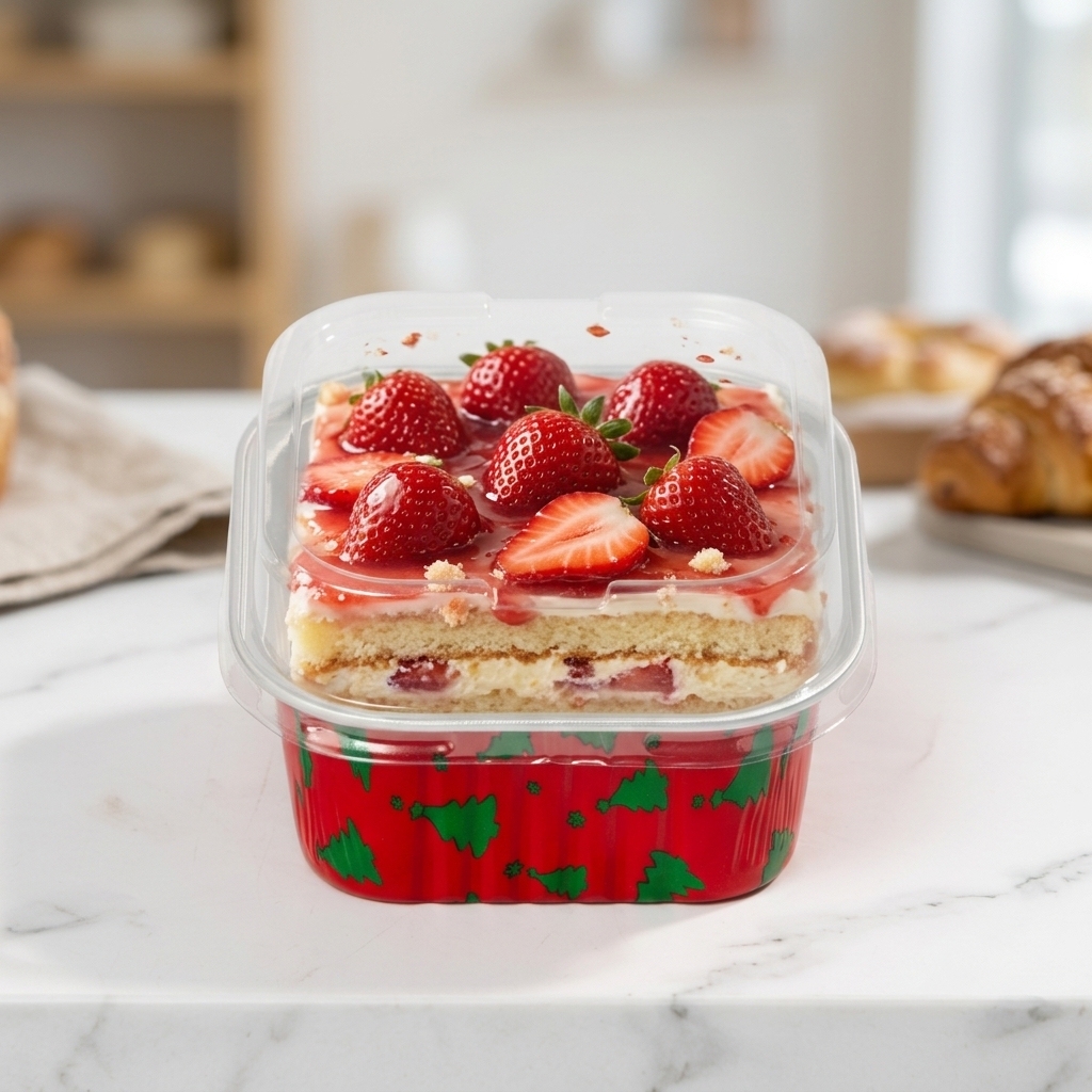 Premium 50ml round aluminum foil container with lid, suitable for high-end desserts and gift box packaging.