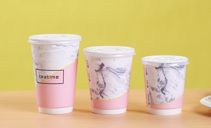 Disposable Paper Cups for Coffee Tea Juice Restaurant Cafe Takeaway Beverage Service