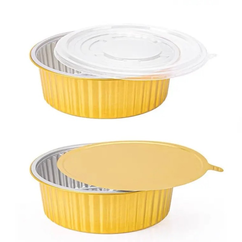 Disposable non-stick aluminum foil roasting/grilling pan for takeout