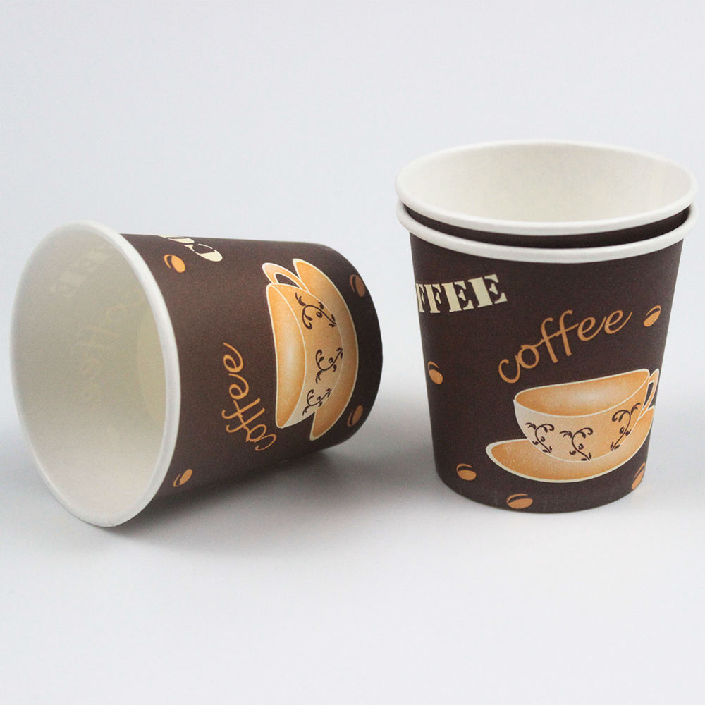 Disposable Paper Cups for Coffee Tea Juice Restaurant Cafe Takeaway Beverage Service