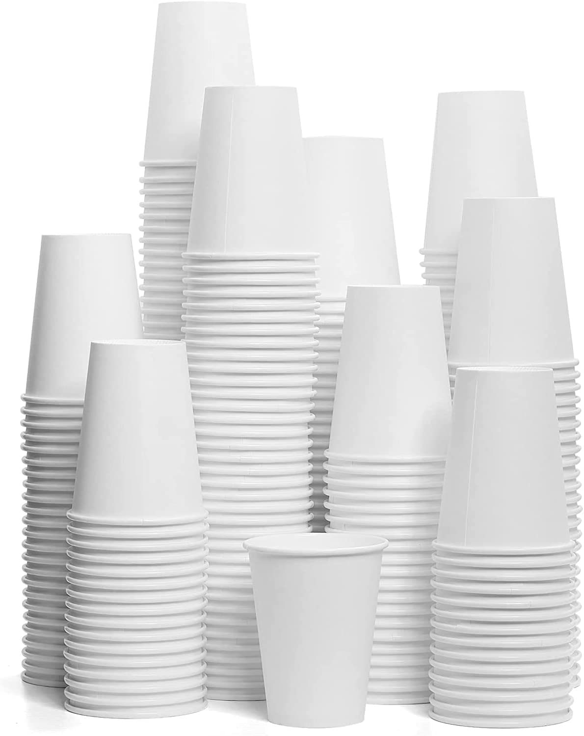 Custom-printed biodegradable disposable paper cups for food and beverage brands - perfect for camping, hot drinks, and parties.