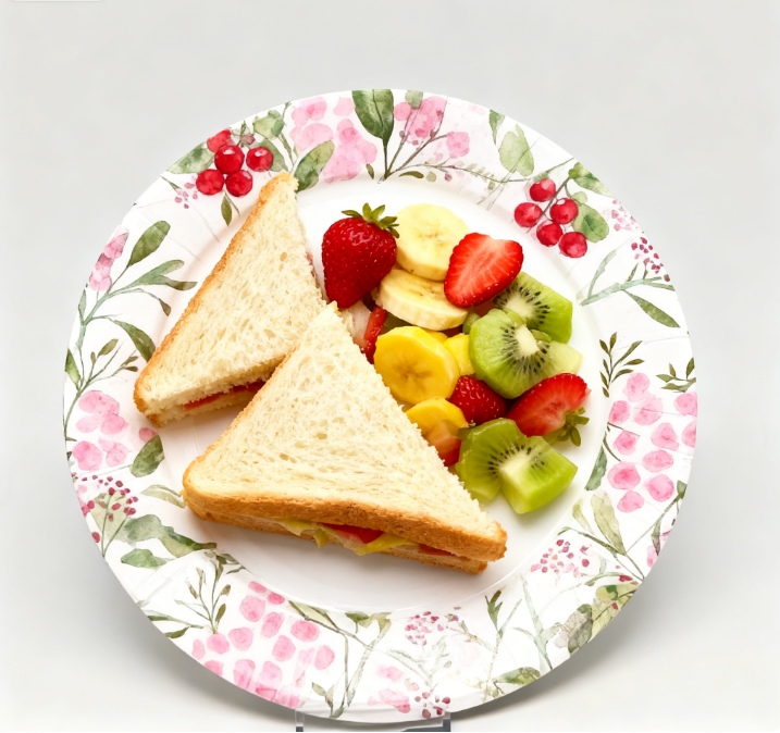 Best-selling eco-friendly, biodegradable, disposable paper plates with custom designs—perfect for picnics and parties.