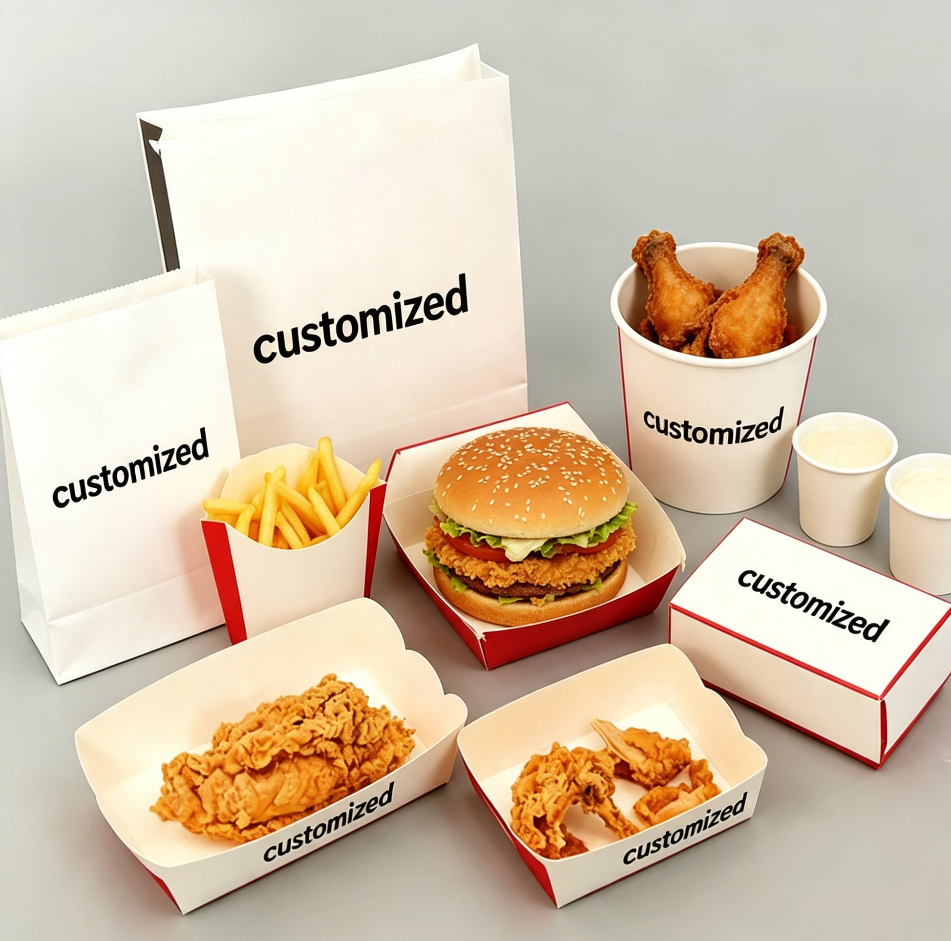 Customizable Logo Disposable Korean-Style Food-Grade Hot Dog Trays/Boxes – Ideal for Takeout and Delivery