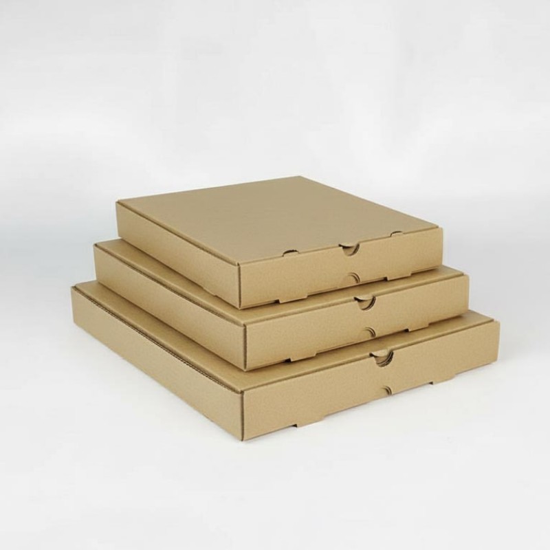 Customizable OEM Pizza Boxes for Restaurants – Recyclable Coated Kraft Paper Corrugated Boxes