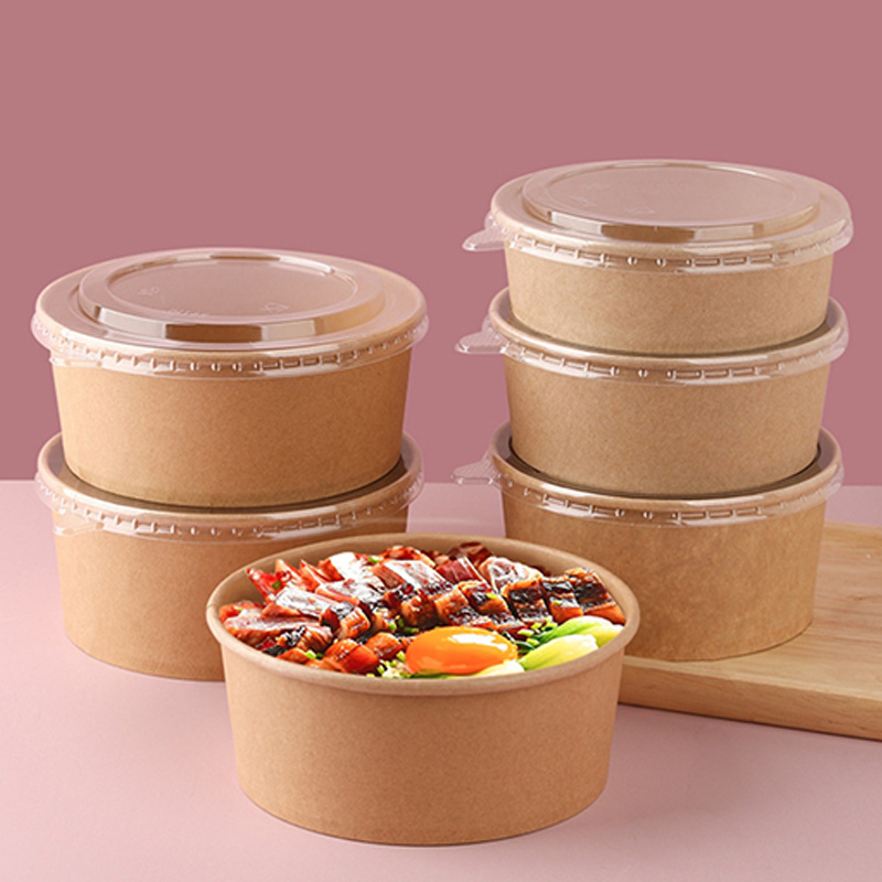 Soup Paper Bowls for Noodles Salad Rice Takeaway Restaurant Catering Food Service