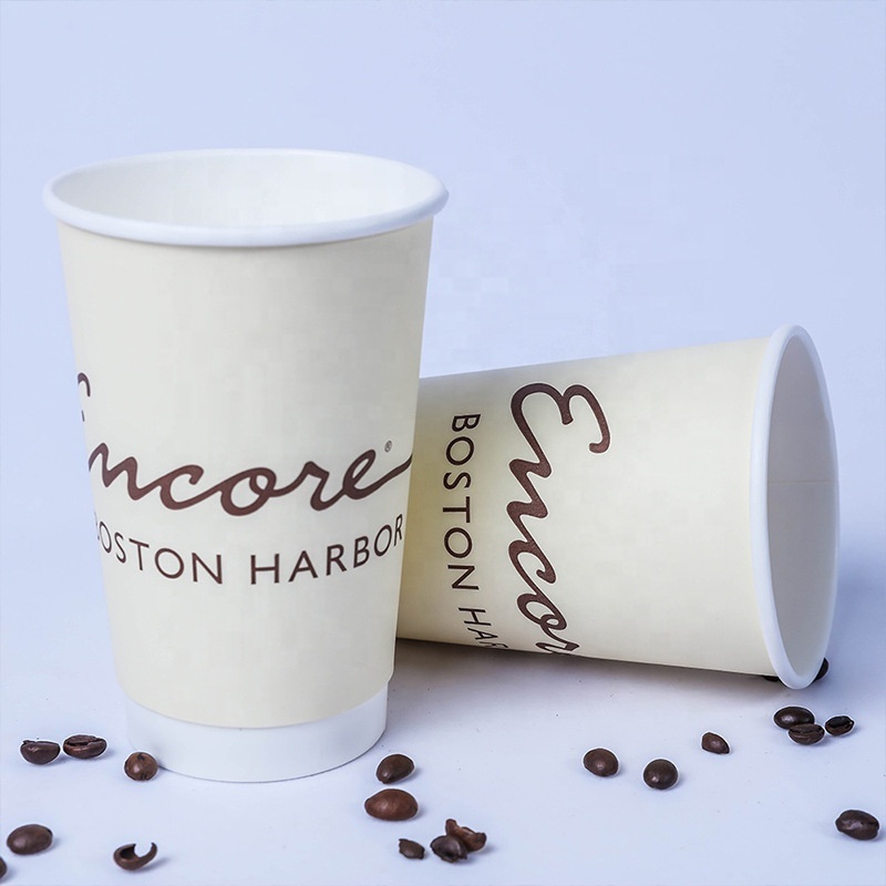 Custom color printed disposable 8 oz paper cups, coffee packaging paper cups, various sizes, wholesale paper cups.
