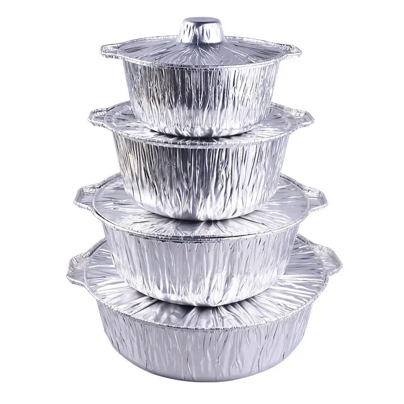 Heavy Duty Aluminum Foil Baking Pans for Oven Roasting Catering Takeaway Meal Service