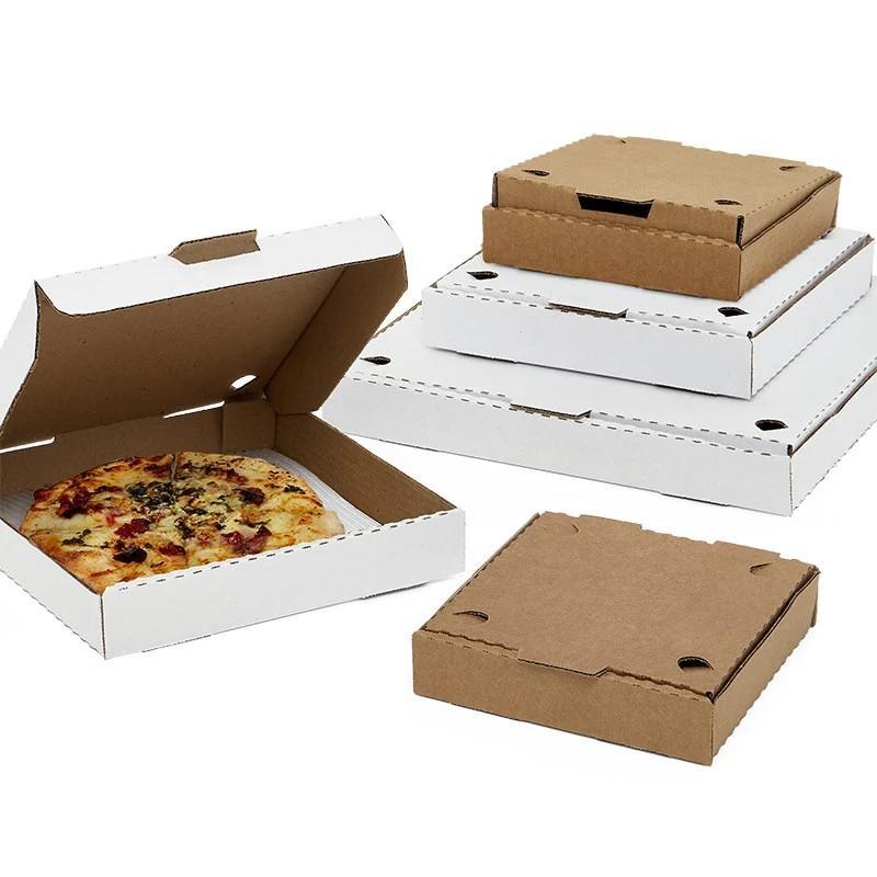 Customizable OEM Pizza Boxes for Restaurants – Recyclable Coated Kraft Paper Corrugated Boxes