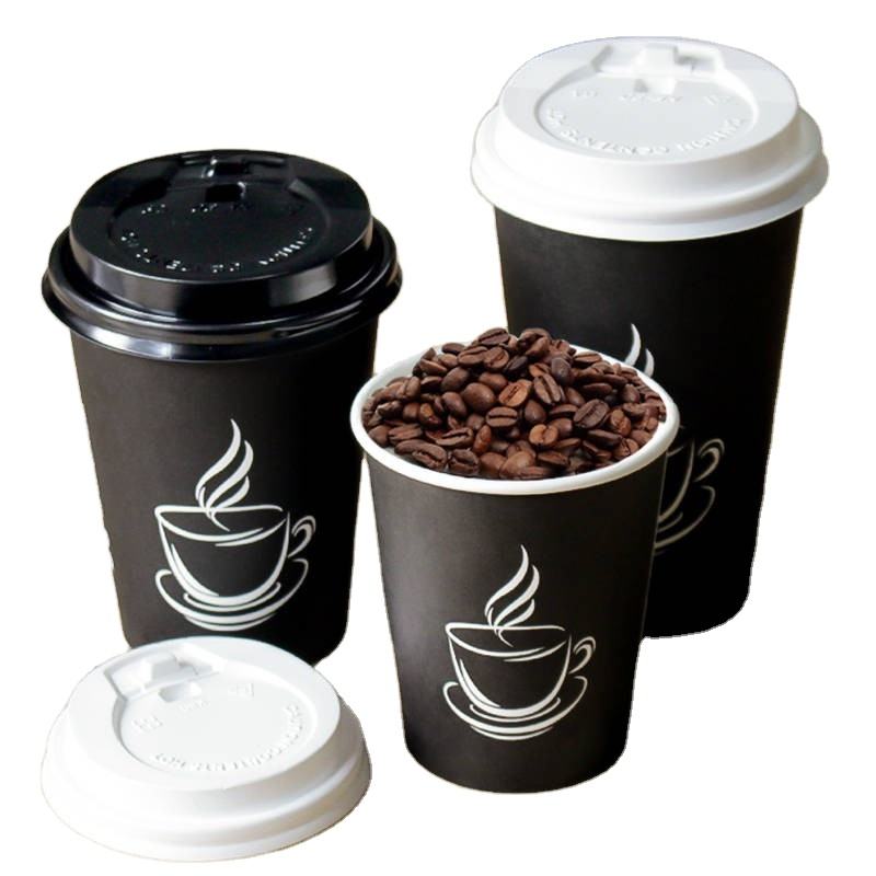Paper Beverage Cups for Coffee Tea Juice Cafe Restaurant Catering Takeaway Service