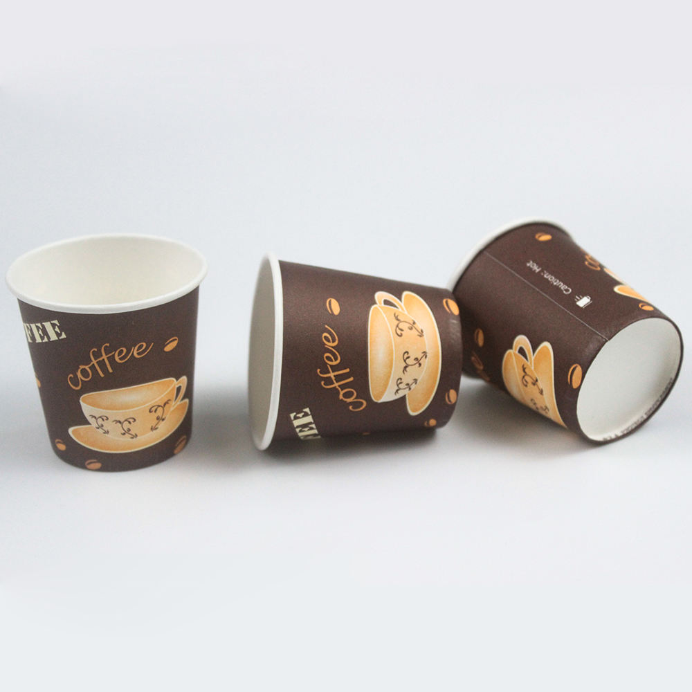Disposable Paper Cups for Coffee Tea Juice Restaurant Cafe Takeaway Beverage Service